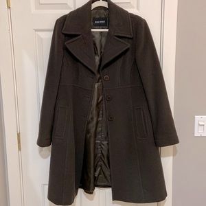 Nine West size 10 winter wool (80%) coat. Knee length.